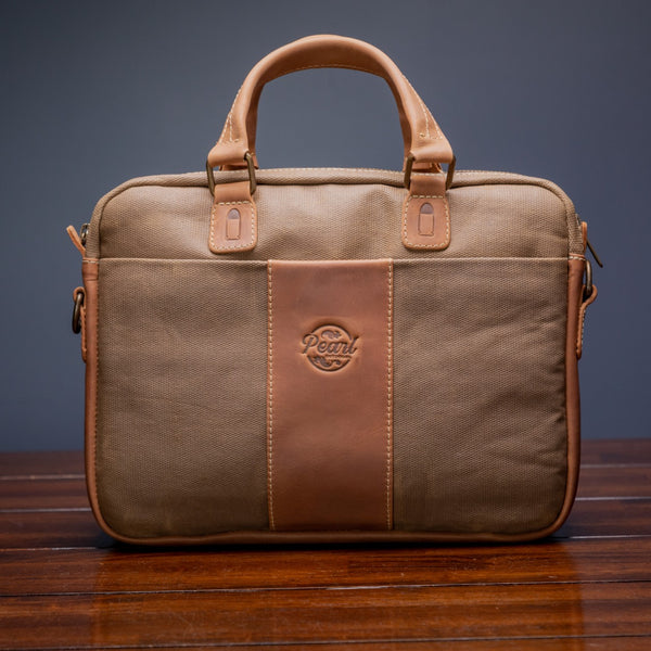 The Executive Range - Waxed Canvas Premium Gun Range Bag - | Pearl Outdoors Fashion Concealed Carry Gun Bags